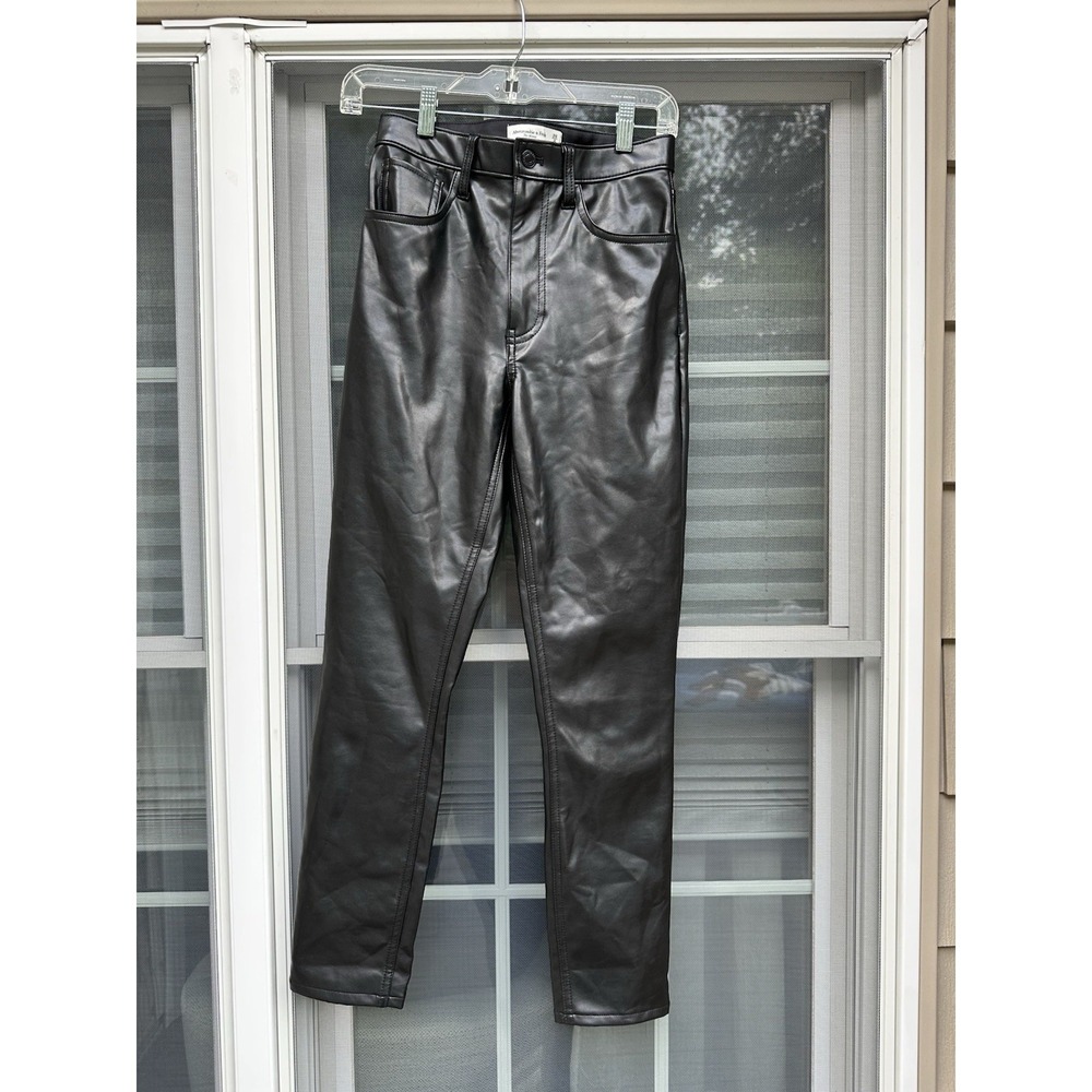 Abercrombie & Fitch The Skinny High Rise faux leather - Size 26/2